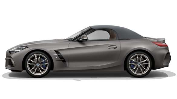 G29 BMW Z4 M40i敞篷跑車,軟頂敞篷關閉 G29 BMW Z4 M40i敞篷跑車,BMW Individual Frozen grey銀粉漆,M空力套件,車側視角