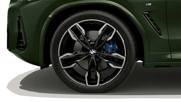 G01 BMW X3 M40i LCI嶄新風貌,21吋M雙輻式718 M型輕合金輪圈 G01 BMW X3 M40i LCI嶄新風貌,Malachite Green銀粉漆,21吋M雙輻式718 M型輕合金輪圈