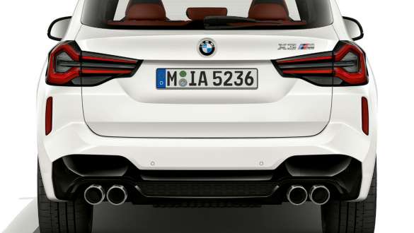 F97 BMW X3 M LCI嶄新風貌,車尾設計 F97 BMW X3 M LCI嶄新風貌,Alpine White,車尾視角