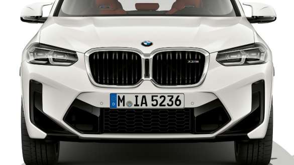 F97 BMW X3 M LCI嶄新風貌,車頭設計 F97 BMW X3 M LCI嶄新風貌,Alpine White Front,設計,車頭視角