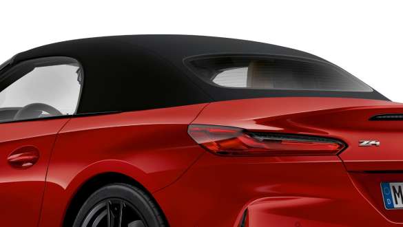G29 BMW Z4敞篷跑車,軟頂敞篷設計 G29 BMW Z4敞篷跑車,軟頂敞篷關閉時的輪廓