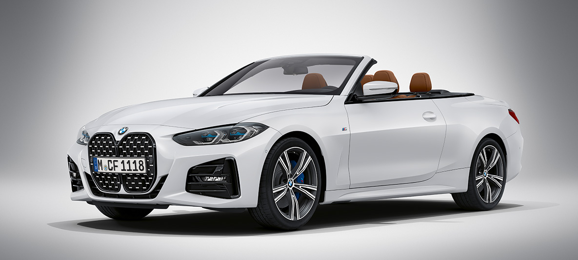 BMW Individual Brilliant White 銀粉漆車色的BMW 4系列敞篷跑車 G23 BMW Individual Brilliant White 銀粉漆車色的BMW 4系列敞篷跑車 G23