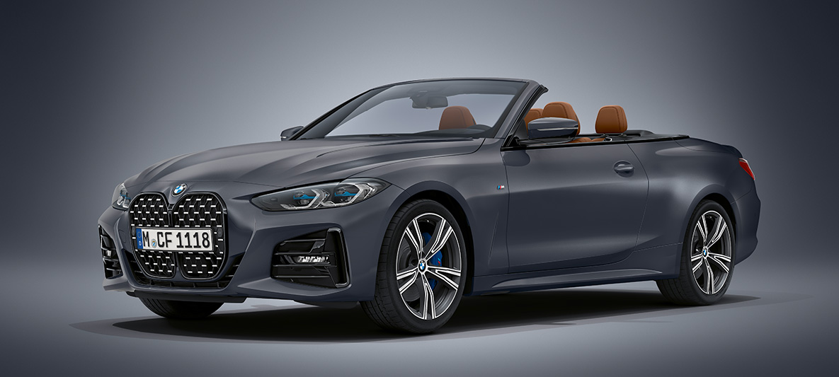 BMW Individual Frozen Deep Grey銀粉漆車色的BMW 4系列敞篷跑車 G23 BMW Individual Frozen Deep Grey銀粉漆車色的BMW 4系列敞篷跑車 G23