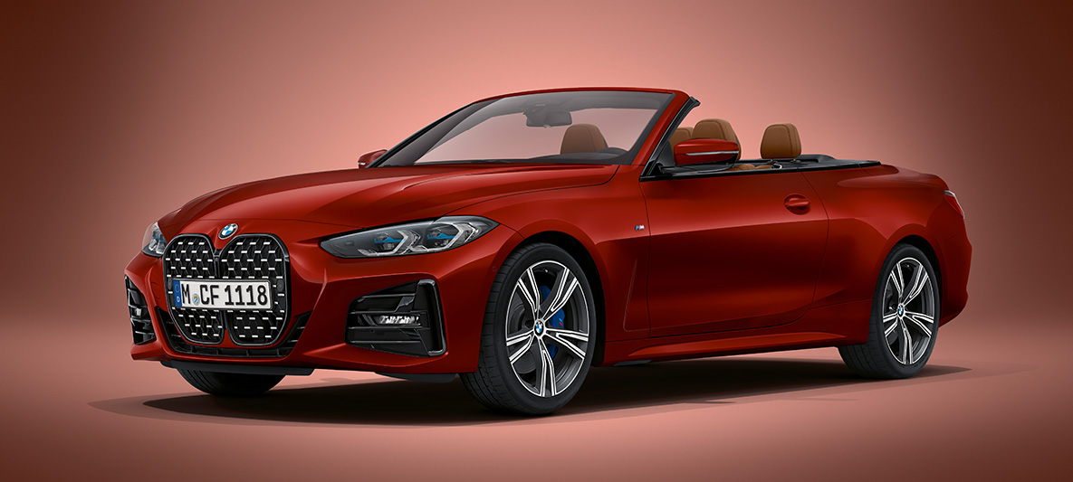 BMW Individual Aventurin Red銀粉漆車色的BMW 4系列敞篷跑車 G23 BMW Individual Aventurin Red銀粉漆車色的BMW 4系列敞篷跑車 G23