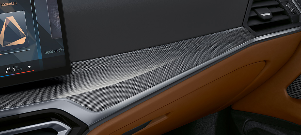 BMW 4系列敞篷跑車的BMW Individual高光澤鋁質蜂巢式樣內裝飾板 G23 BMW 4系列敞篷跑車的BMW Individual高光澤鋁質蜂巢式樣內裝飾板 G23