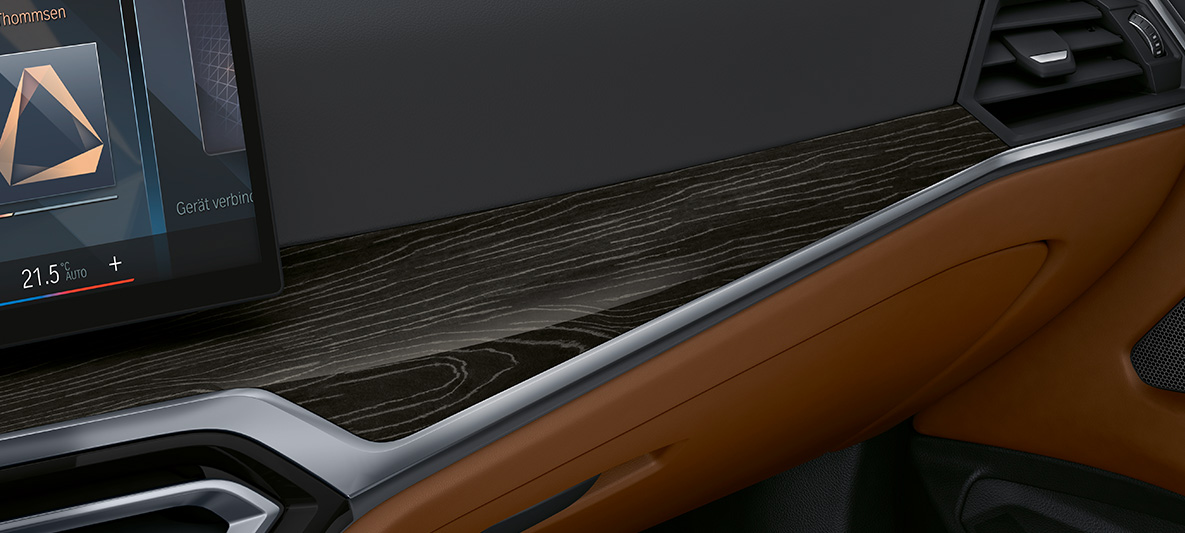 BMW 4系列敞篷跑車的BMW Individual黑色Fineline內裝飾板 G23 BMW 4系列敞篷跑車的BMW Individual黑色Fineline內裝飾板 G23