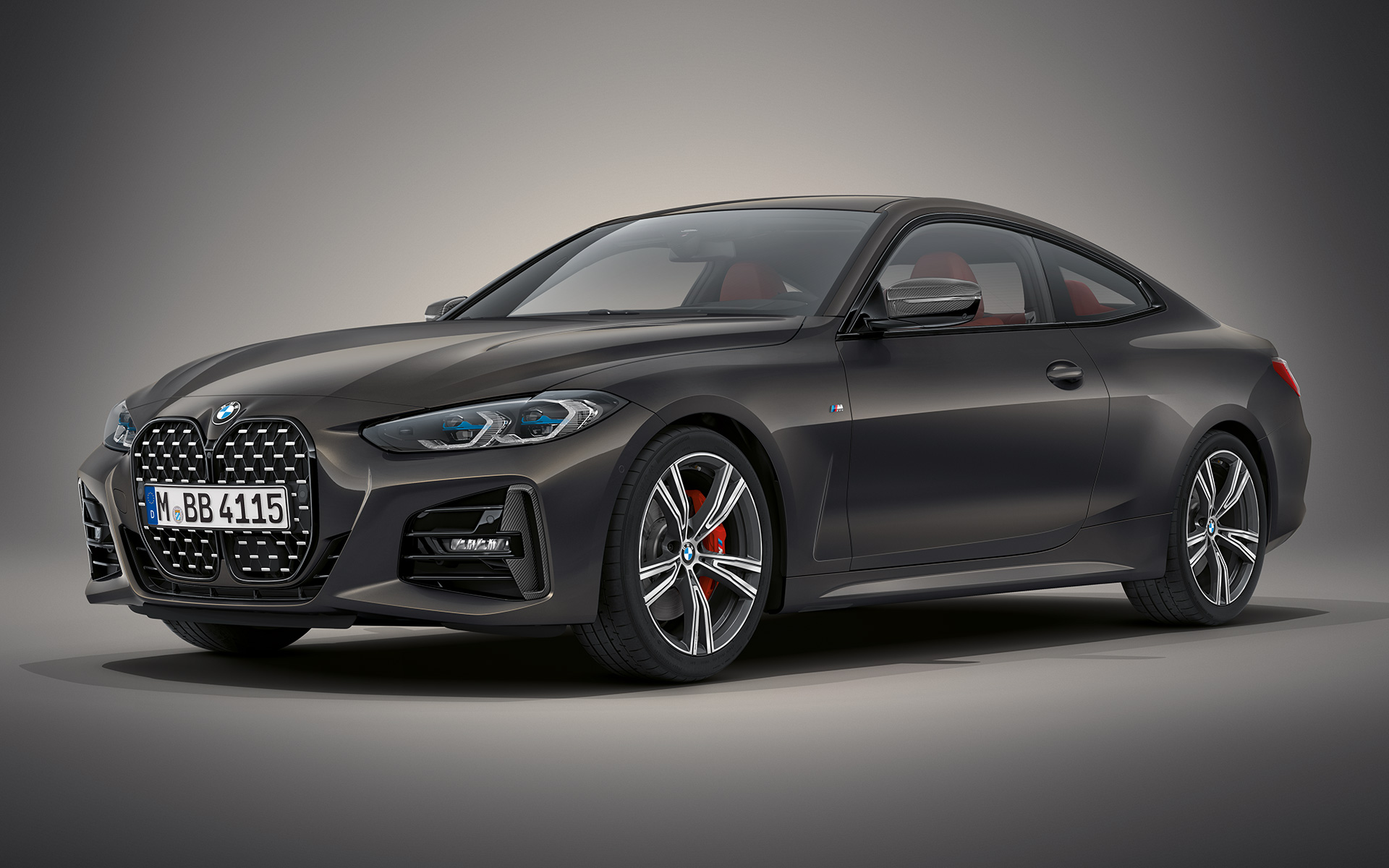 G22 BMW 4系列Coupé,BMW Individual Dravite grey銀粉漆 G22 BMW 4系列Coupé,Individual Dravite grey銀粉漆,靜止,四分之三車頭視角