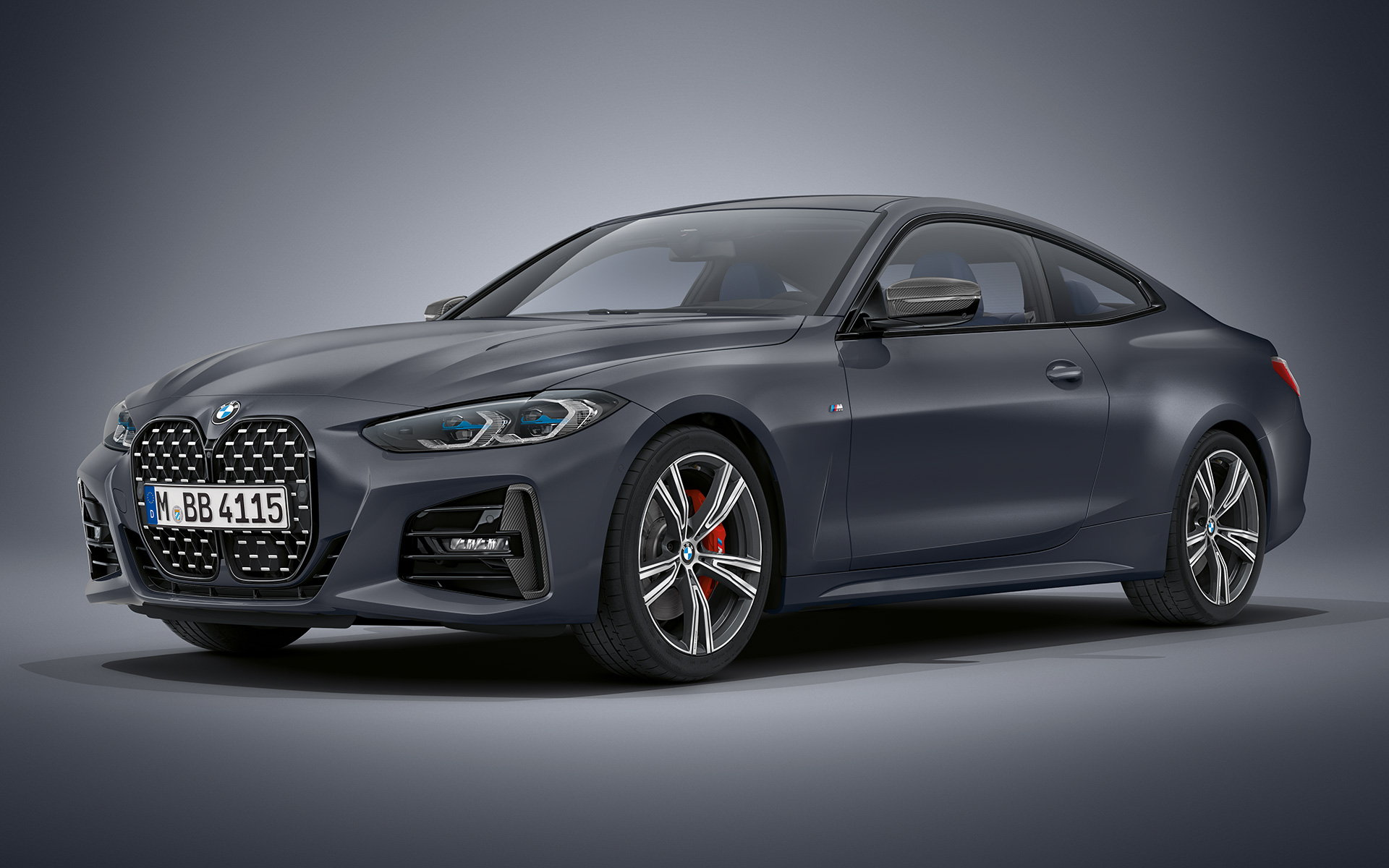 G22 BMW 4系列Coupé,BMW Individual Frozen Deep Grey銀粉漆 採用BMW INDIVIDUAL FROZEN DEEP GREY銀粉漆的BMW 4系列雙門跑車