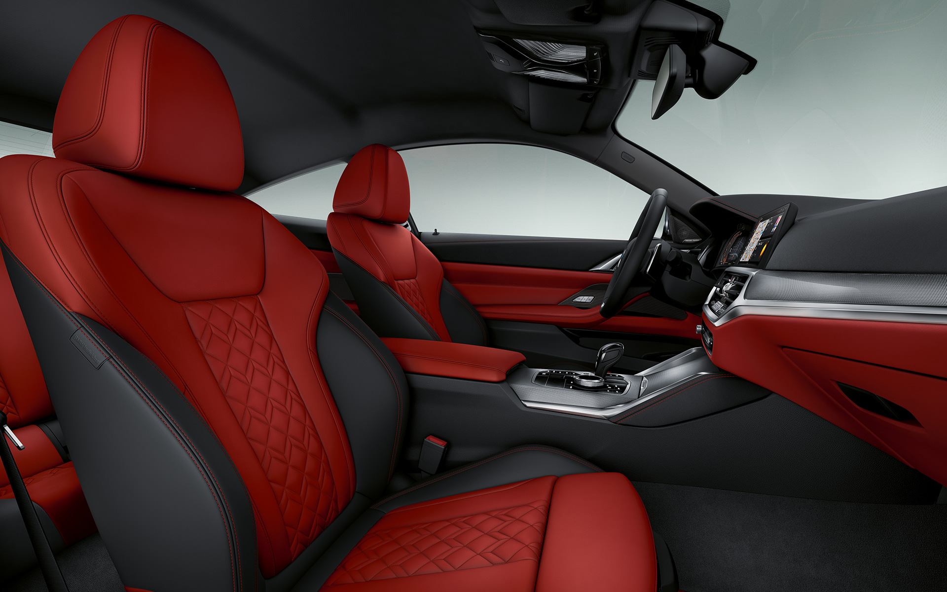 G22 BMW 4系列Coupé,BMW Individual Fiona Red色/黑色「Merino」真皮 G22 BMW 4系列Coupé,BMW Individual Fiona Red色/黑色「Merino」真皮