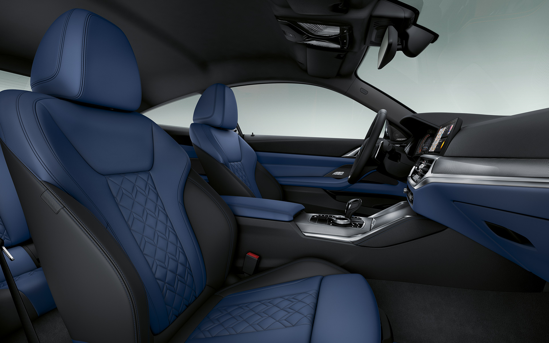G22 BMW 4系列Coupé,BMW Individual 「Merino」真皮 | Fjord Blue色/黑色 G22 BMW 4系列Coupé,BMW Individual 「Merino」真皮 | Fjord Blue色/黑色