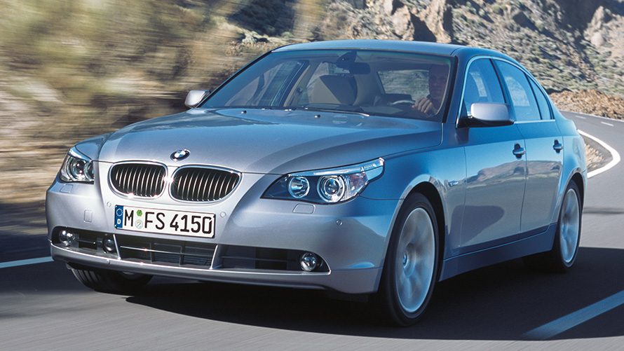 E60 BMW 5系列豪華房車,四分之三車頭視角 E60 BMW 5系列豪華房車,四分之三車頭視角