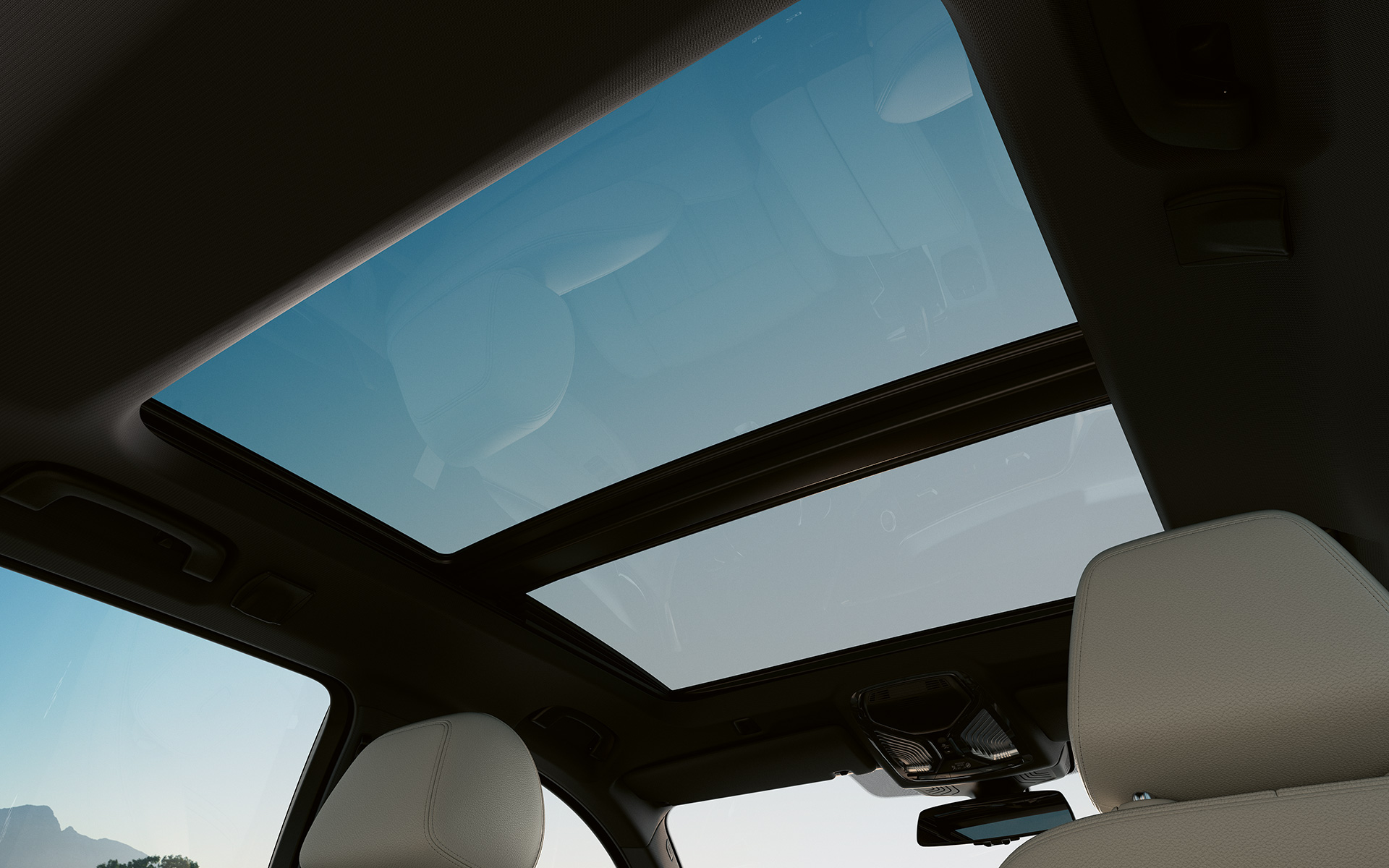 G31 BMW 5 Touring LCI,全景式電動玻璃天窗 G31 BMW 5系列Touring嶄新風貌,全景式電動玻璃天窗(緊閉),Grey,內裝
