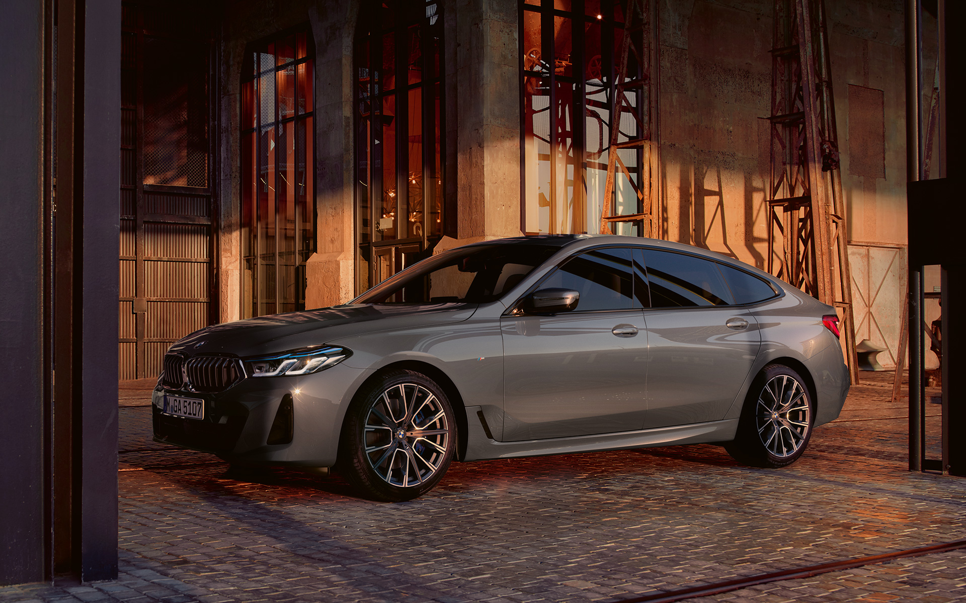 G32 BMW 6系列Gran Turismo輪廓 G32 BMW 6系列Gran Turismo 640i xDrive,Bernina Grey,車側視角