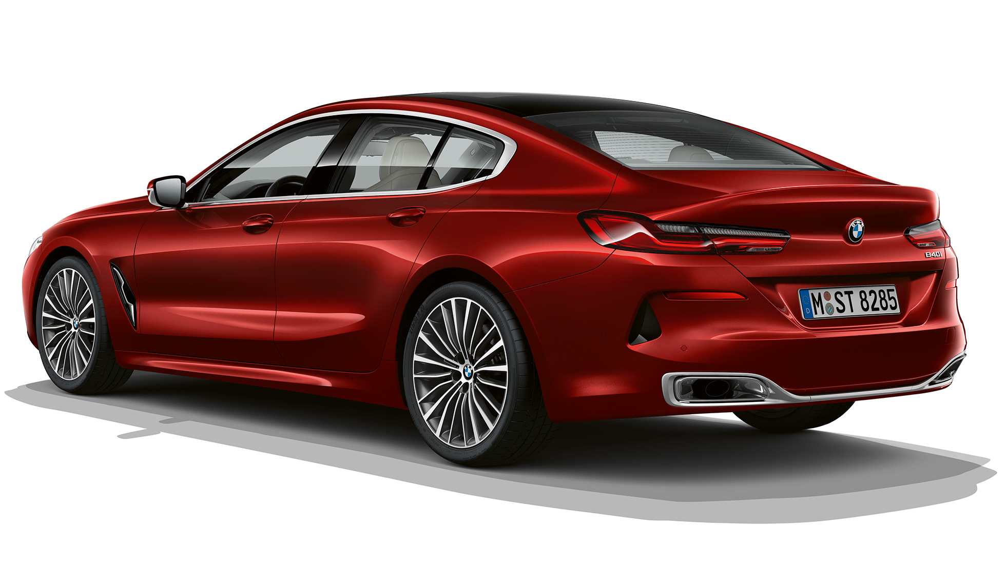 基本車型四分之三車尾照 BMW 8系列Gran Coupé,基本車型四分之三車尾照