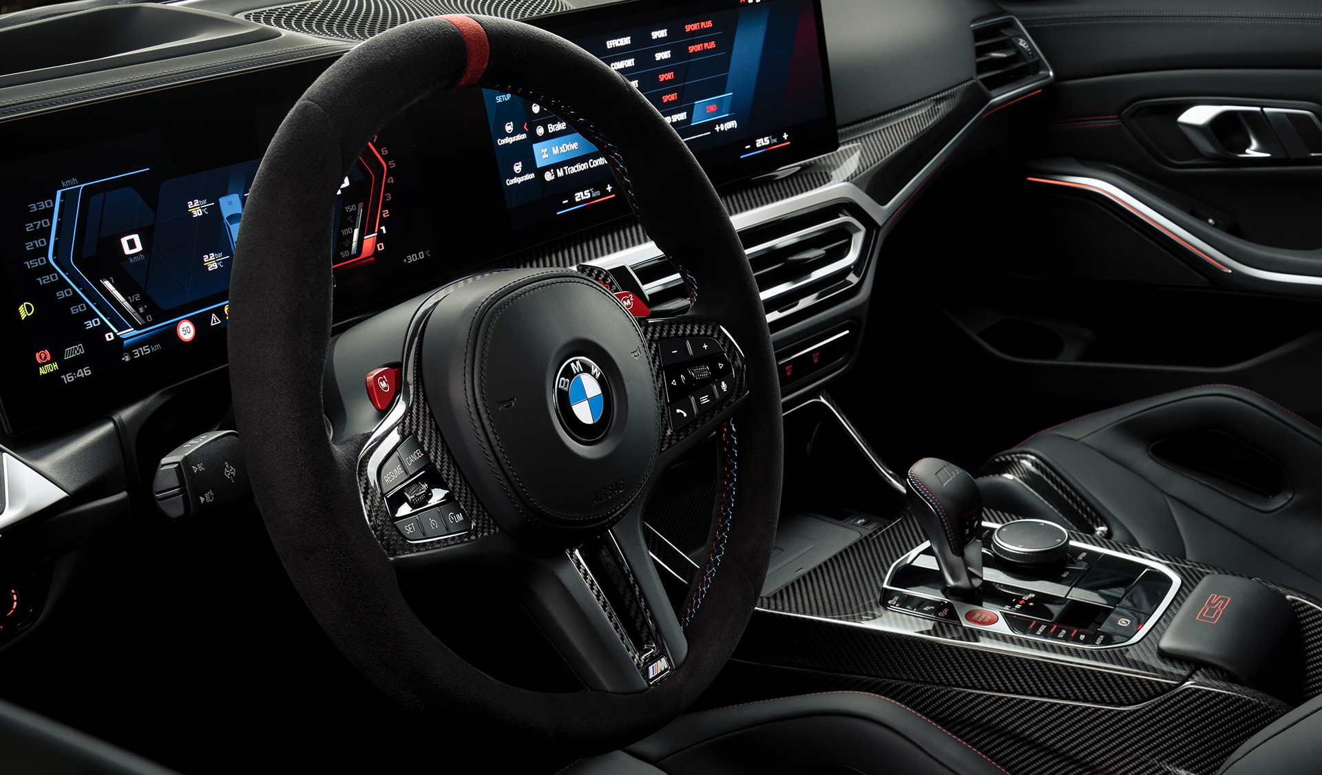 G80 BMW M3 CS,Alcantara材質M多功能方向盤 G80 BMW M3 CS,Alcantara材質M多功能方向盤