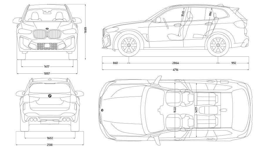 F97 BMW X3 M Competition LCI嶄新風貌,技術數據 F97 BMW X3 M Competition LCI嶄新風貌,技術數據