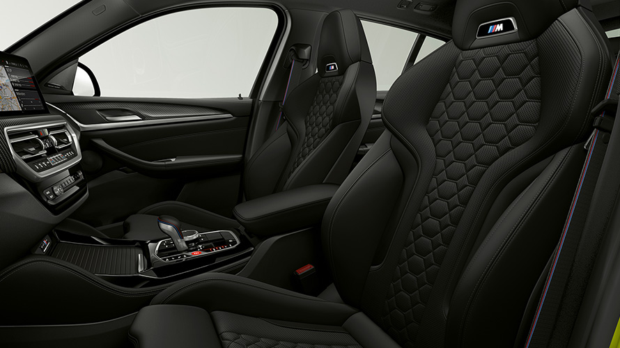 F98 BMW X4 M Competition LCI嶄新風貌，M雙前座跑車座椅