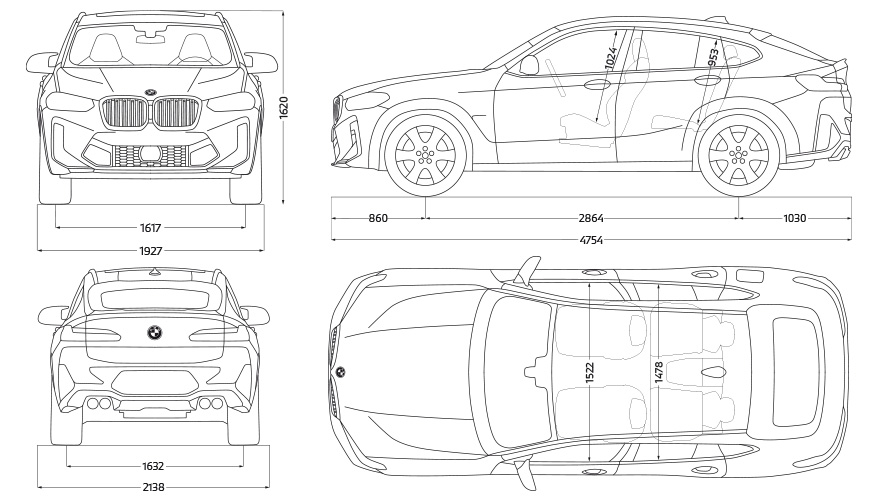 F98 BMW X4 M Competition LCI嶄新風貌,靜止,車側視角 F98 BMW X4 M Competition LCI嶄新風貌,靜止,車側視角
