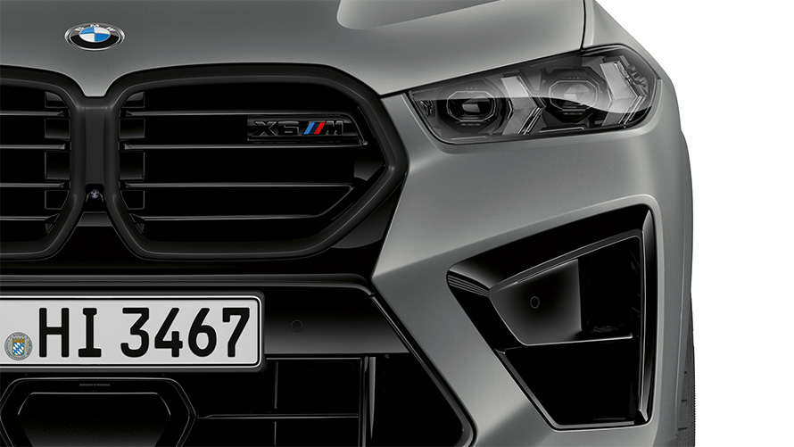 F96 BMW X6 M Competition，燻黑光型變化智慧LED頭燈