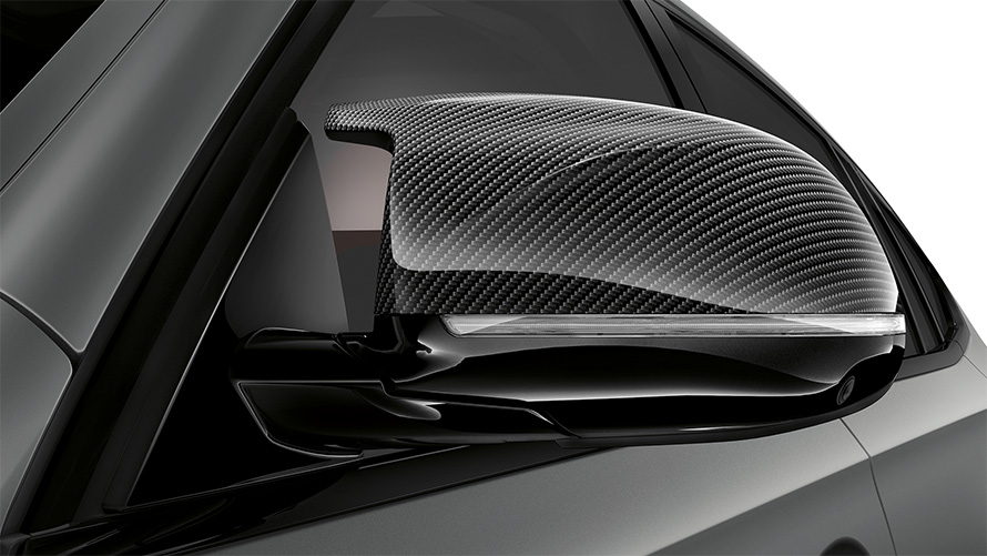 F96 BMW X6 M Competition，M碳纖維車外後視鏡外蓋