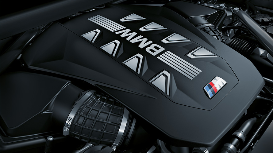 G06 BMW X6 M60i xDrive，M TwinPower Turbo V型8缸汽油引擎特寫