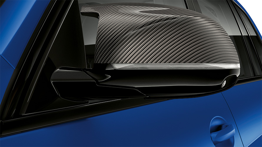 G07 BMW X7 M60i LCI，M碳纖維後視鏡蓋特寫