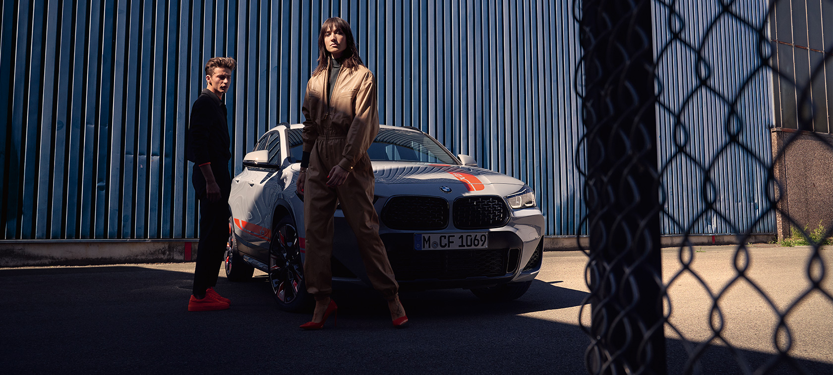 四分之三車頭視角,BMW X2 F39 四分之三車頭視角,BMW X2 F39 2020 Brooklyn Grey
