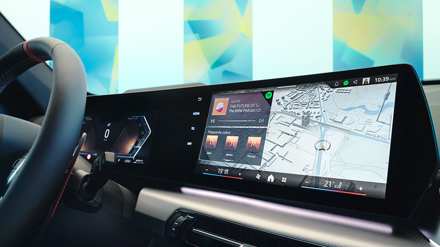 BMW內裝,螢幕顯示全新BMW OPERATING SYSTEM 9 BMW內裝,螢幕顯示全新BMW OPERATING SYSTEM 9