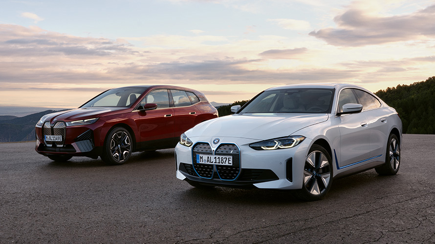 I20 BMW iX及G26 BEV BMW i4四分之三車頭，BMW遠端軟體升級