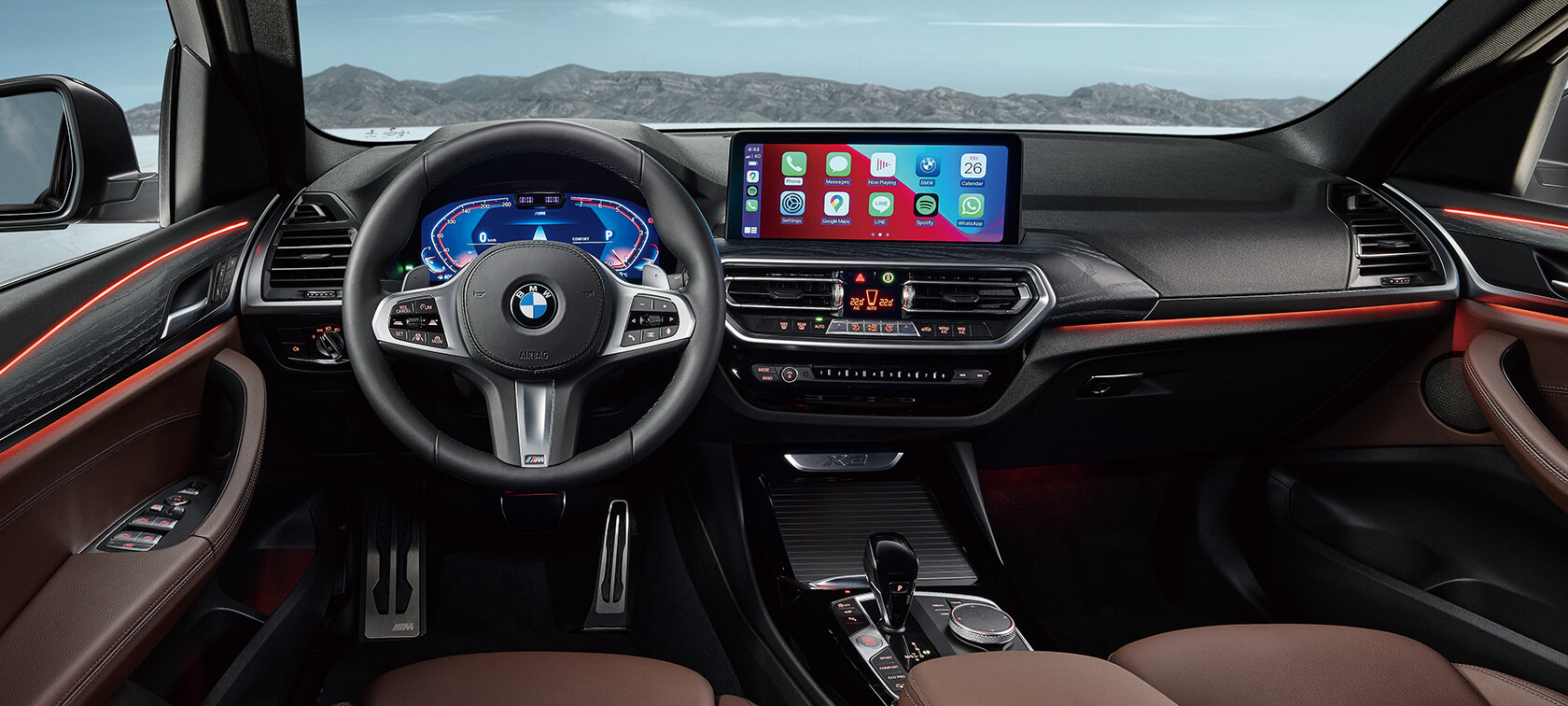 G01 BMW X3,設計特色,Cognac色Sensatec皮質座椅 G01 BMW X3,設計特色,Cognac色Sensatec皮質座椅