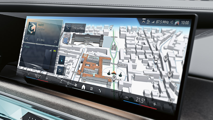 搭載BMW Operating System 8.5的中控觸控螢幕