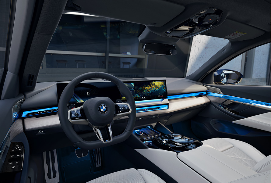 BMW 5系列，豪華房車，BMW環繞光幕