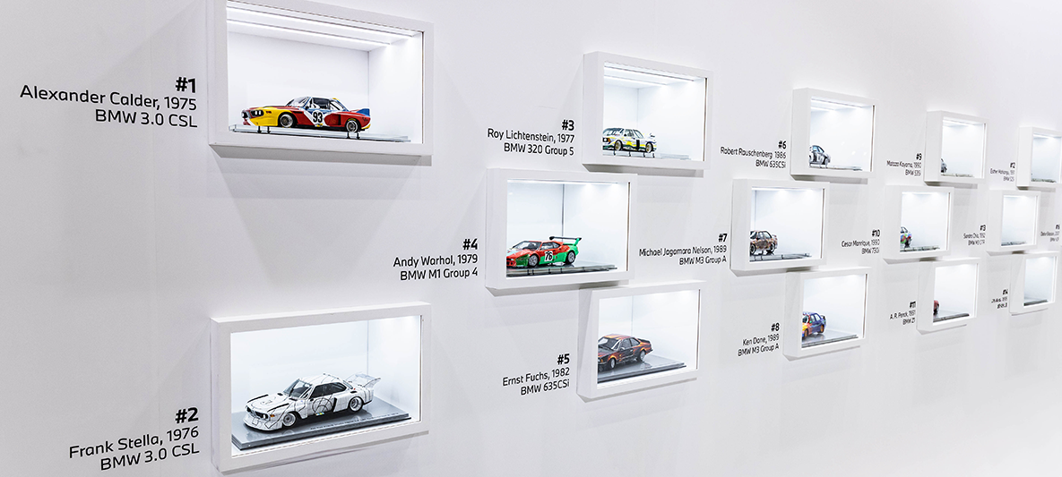 今年適逢BMW Art Cars五十週年，本次台北當代藝術博覽會BMW展會現場將同步展出自第一代至今、共20台BMW Art Car經典收藏模型車，重現由Alexander Calder、Andy Warhol、Jeff Koons等世界級藝術家所創作的經典車款，全方位呈現BMW Art Cars半世紀以來的創作軌跡與藝術精神