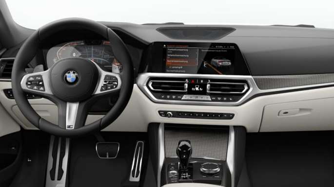 BMW 4系列敞篷跑車M Sport車型的內裝設計 G23 