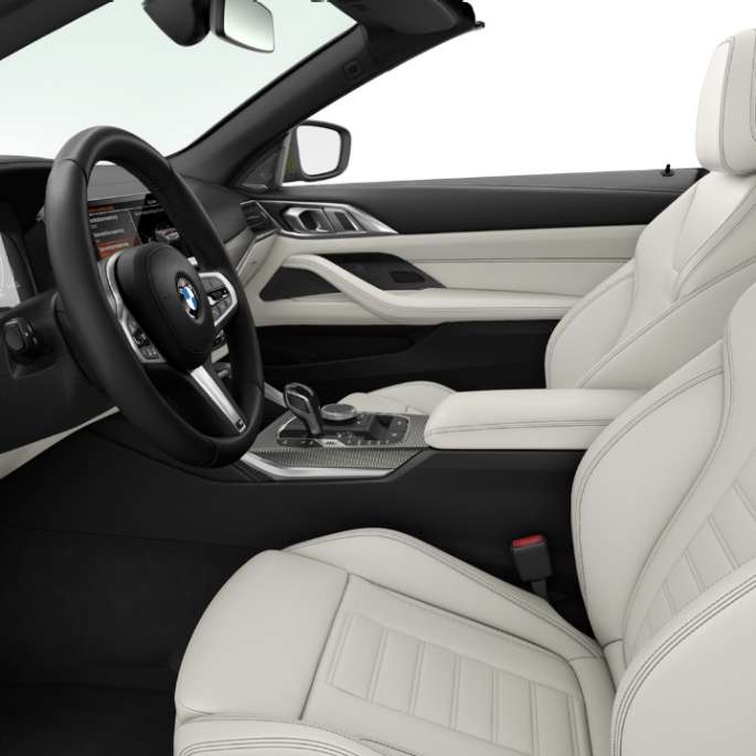 BMW 4系列敞篷跑車M Sport車型的專屬皮革跑車座椅 G23 